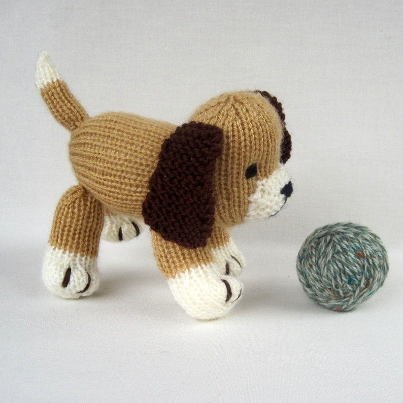 Muffin the puppy toy dog knitting pattern PDF Instant Download image 3