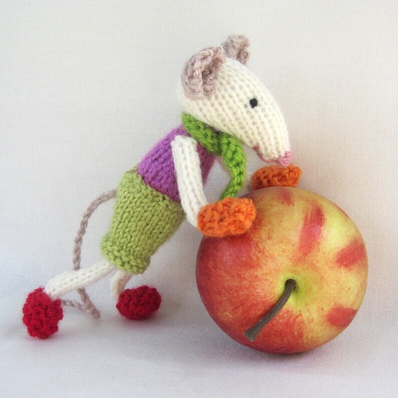 Mischievous Mice toy mouse knitting pattern PDF Instant Etsy