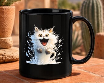 Cream Puff Cup Chaos Mug - Funny Coffee Cup for Cat Lovers