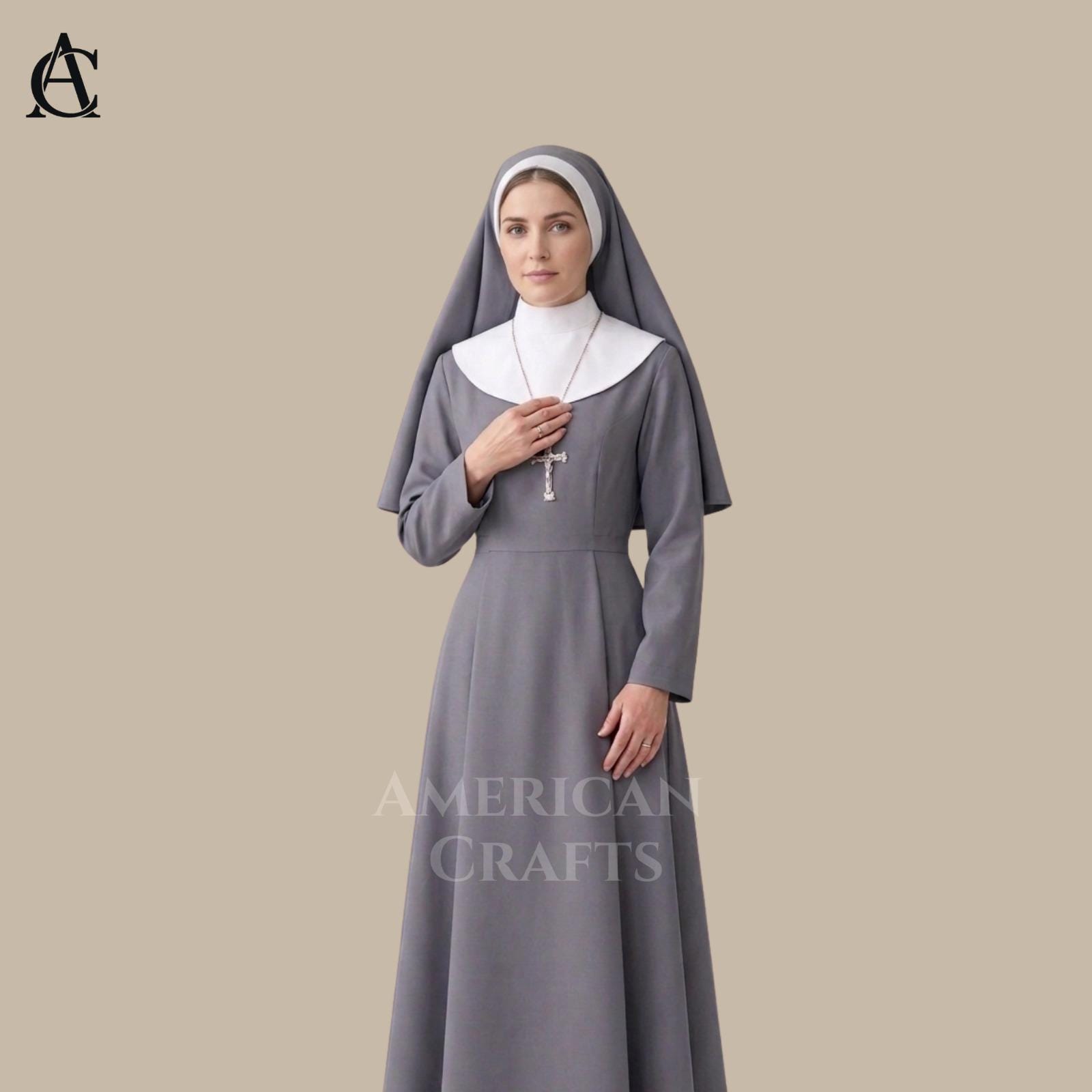 grey church dresses Rowen modest midi dress – JanieLanie main image 0