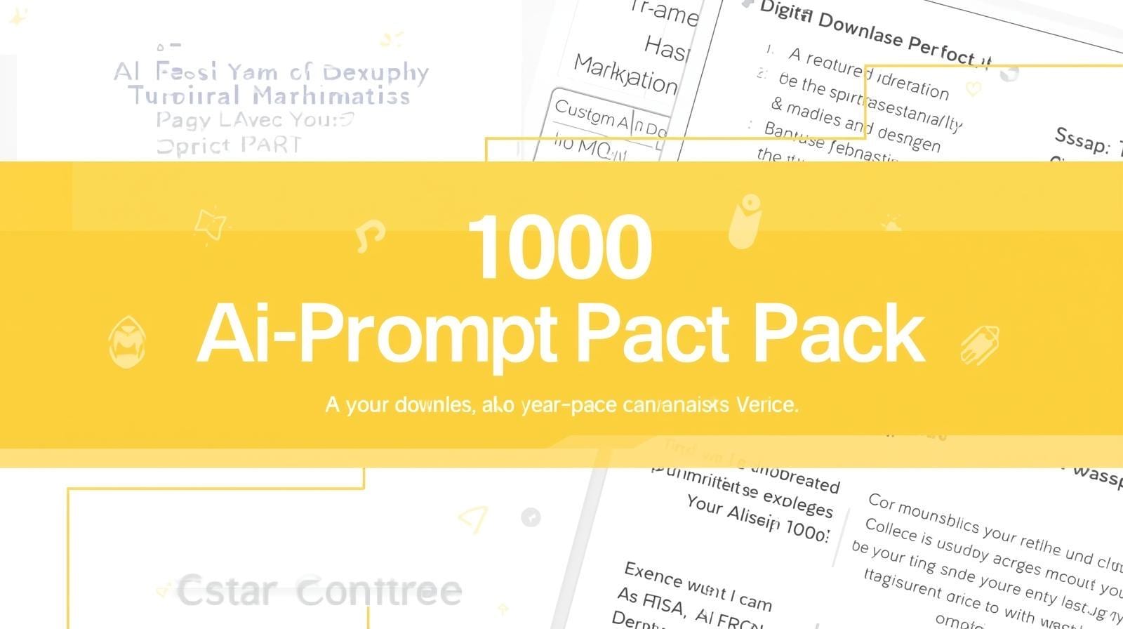 1000 AI Prompt Mega Bundle Business * Marketing * Fitness * Finance * Content Creation ChatGPT Prompt Pack