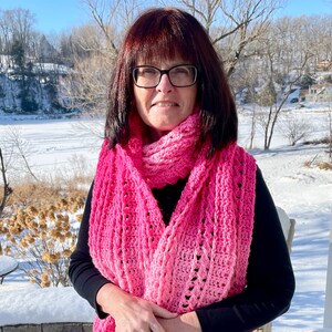 CroChet PaTTern, Crochet Scarf Pattern, Bulky Scarf Pattern, Winter Scarf Pattern, Crochet Scarf, Chunky Scarf Pattern, Fisherman Scarf image 2