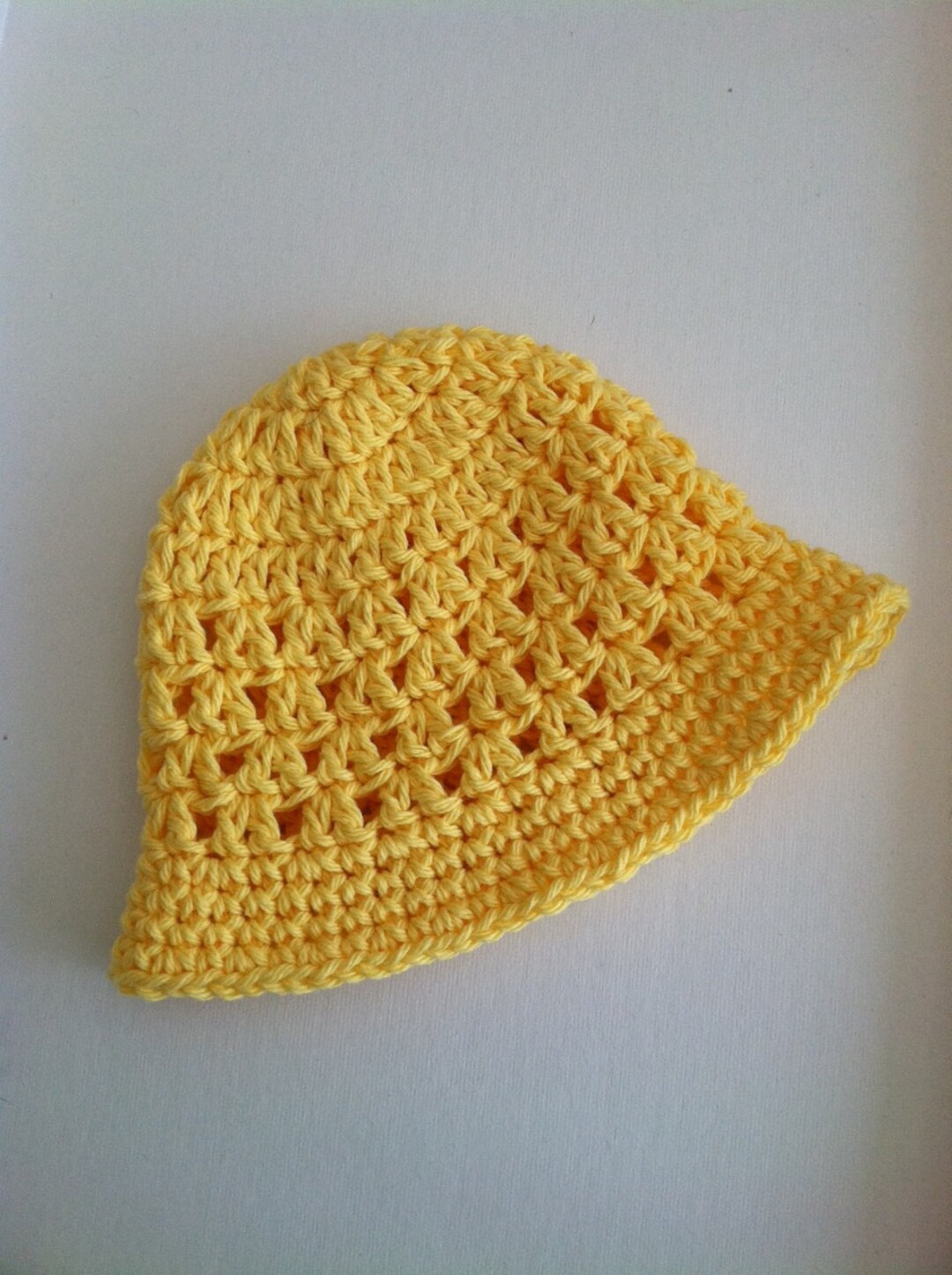 Yellow Sun Hat, Crochet Baby Hat, Newborn Hat, Baby Hat, Yellow Baby