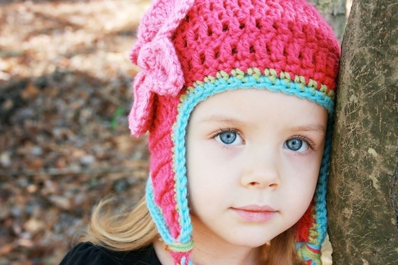 Girls earflap hat sale