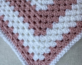 Baby Blanket, Baby Afghan Dusty Rose, Pink Crochet Baby Afghan, Pink Baby Blanket, Crochet Baby Afghan, Crochet Baby Blanket