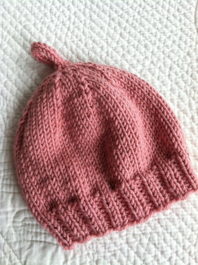 So Soft Knit Baby Girl Hat Cozy Knitted Baby Beanie Snuggly - Etsy