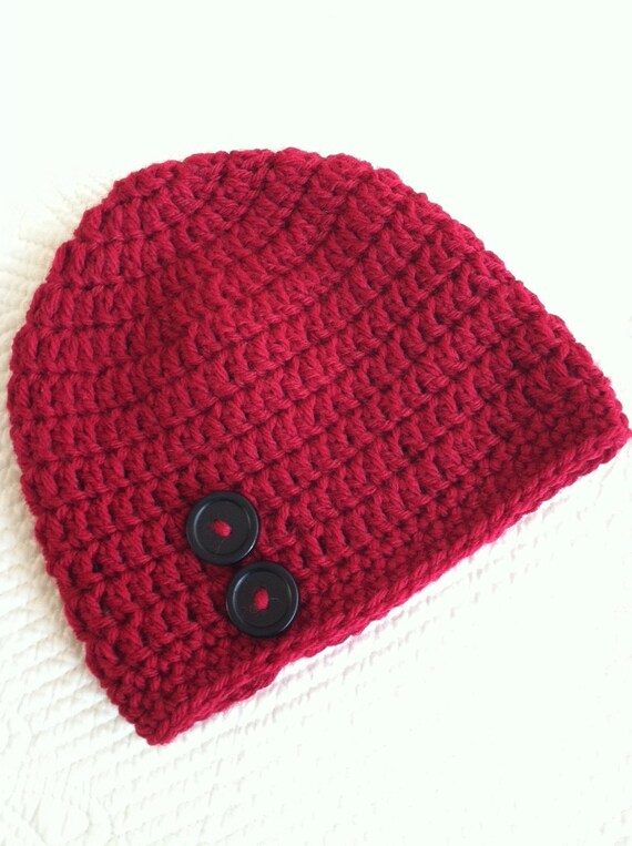 red newborn hat