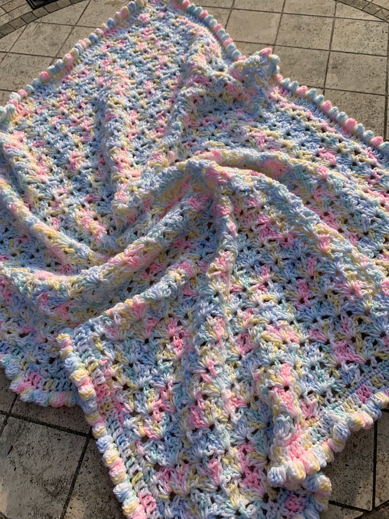 Crochet Baby Afghan Pattern, Baby Blanket Pattern, Baby Afghan Pattern, Easy Crochet Baby Afghan Pattern, Beginner Baby Blanket Pattern image 3