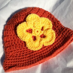 Vintage-Look Crochet Baby Hat, Crochet Child&#39;s Hat, Crochet Baby Hat, Autumn Hat, Halloween Hat