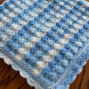 Crochet Baby Afghan Pattern, Baby Blanket Pattern, Blue Baby Afghan, Baby Afghan Pattern, Crochet Baby Afghan Pattern, Blanket Pattern image 8