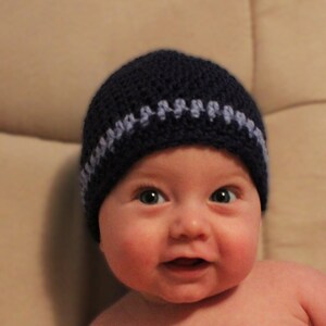 Blue Baby Beanie, Crochet Baby Beanie in Blues, Baby Beanie, Crochet Baby Hat, Newborn Hat, Crochet Baby Beani, Baby Boy Hat, Little Boy Hat