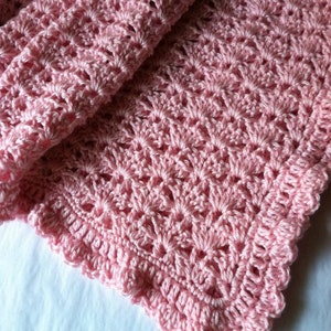 Crochet Baby Afghan Pattern, Baby Blanket Pattern, Baby Afghan Pattern, Easy Crochet Baby Afghan Pattern, Beginner Baby Blanket Pattern image 6