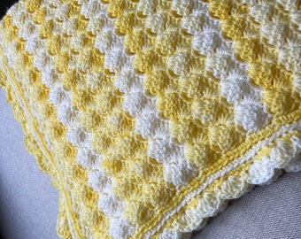 Yellow Baby Afghan, Crochet Baby Afghan, Crochet Baby Blanket, Baby Afghan Crochet,Newborn Boy Blanket, Baby Boy Afghan, Baby Blanket