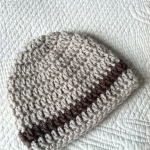 Baby Hat, Crochet Baby Beanie, Crochet Baby Hat, Newborn Hat, Winter Hat, Photo Prop, Christmas Gift for Baby, Little Boy Hat