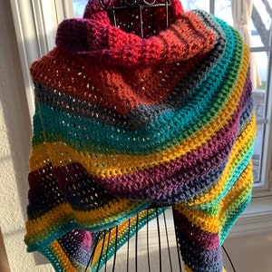 CRoChet PAtTerN, Crochet Shawl Pattern, Crochet Pattern, Wizard Shawl, Ladies&#39; Shawl, Crochet Wrap, Crochet Shawl