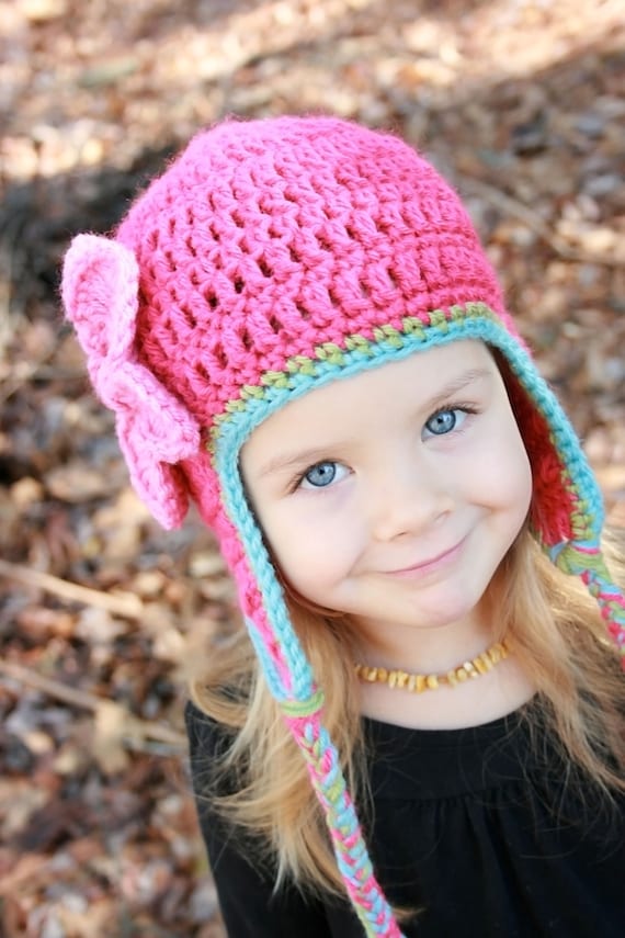 Girls store earflap hat
