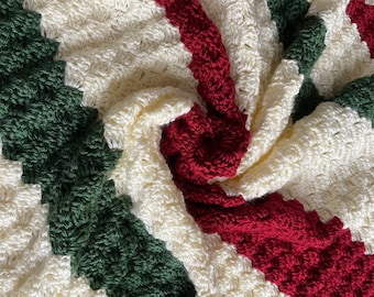 Christmas Afghan Pattern, Crochet Afghan Easy Crochet Afghan Pattern, C2C Blanket Pattern, Crochet Blanket Pattern, Beginner Crochet Pattern