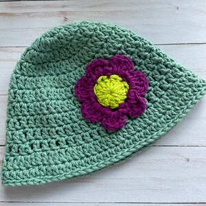 Green Bucket Hat, Crochet Baby Hat, Newborn Hat, Baby Hat, Bucket Hat,  Baby Bucket Hat, Baby Girl Hat, Summer Sun Hat