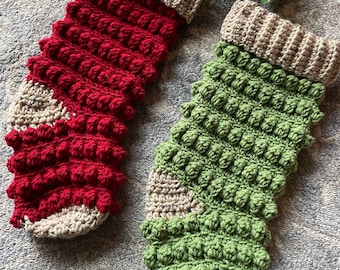 Crochet Christmas Stocking, Christmas Stocking Pattern, Crochet Stocking, Crochet Stocking Pattern, Crochet Christmas Stocking Pattern