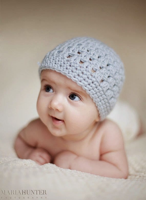 Crochet Pattern, Baby Beanie Pattern, Crochet Beanie Pattern, Baby