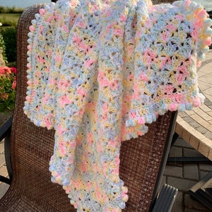Crochet Baby Afghan Pattern, Baby Blanket Pattern, Baby Afghan Pattern, Easy Crochet Baby Afghan Pattern, Beginner Baby Blanket Pattern image 4