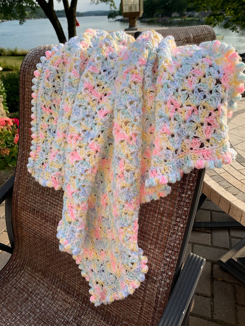 Crochet Baby Afghan Pattern, Baby Blanket Pattern, Baby Afghan Pattern, Easy Crochet Baby Afghan Pattern, Beginner Baby Blanket Pattern image 4