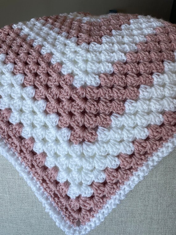 Dusty rose baby blanket sale