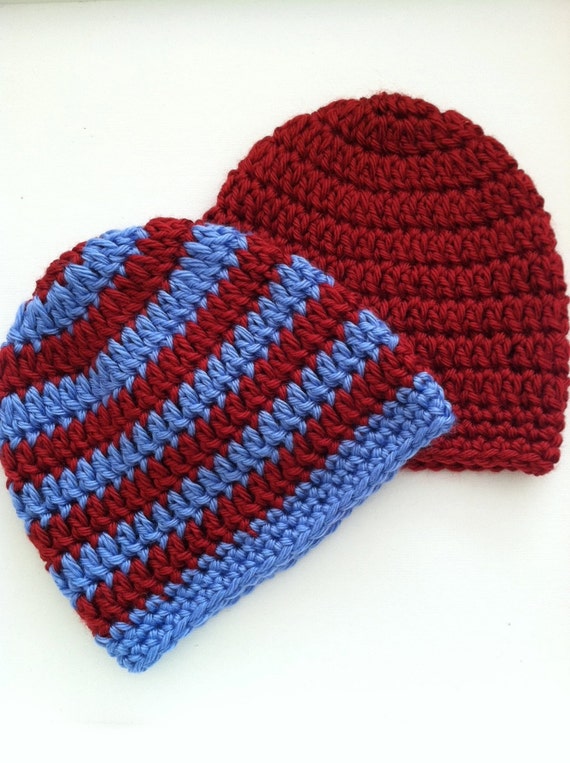 Preparacion Para El Rojo Y El Azul Establece Sombrero De Etsy