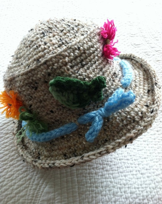 crochet baby fisherman hat