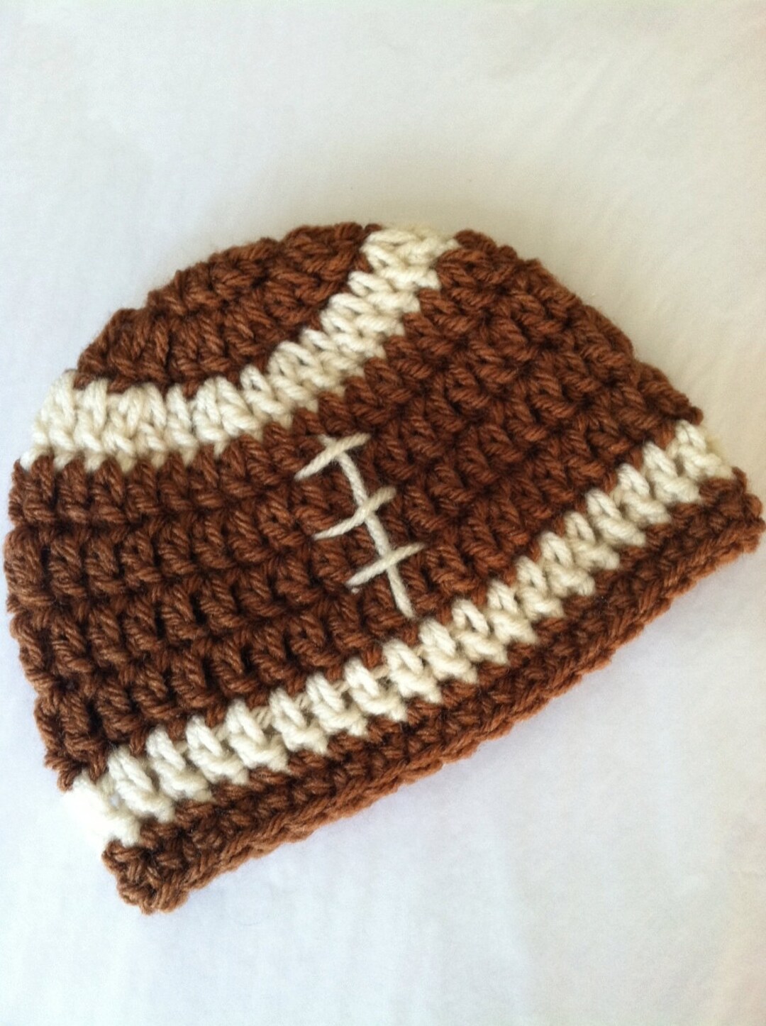 Crochet Baby Hat Football Baby Hat Newborn Hat Newborn Baby Etsy