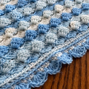 Crochet Baby Afghan Pattern, Baby Blanket Pattern, Blue Baby Afghan, Baby Afghan Pattern, Crochet Baby Afghan Pattern, Blanket Pattern image 5