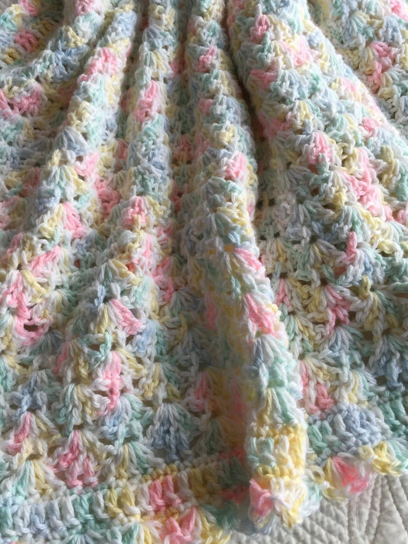 Crochet Baby Afghan Pattern, Baby Blanket Pattern, Baby Afghan Pattern, Easy Crochet Baby Afghan Pattern, Beginner Baby Blanket Pattern image 2