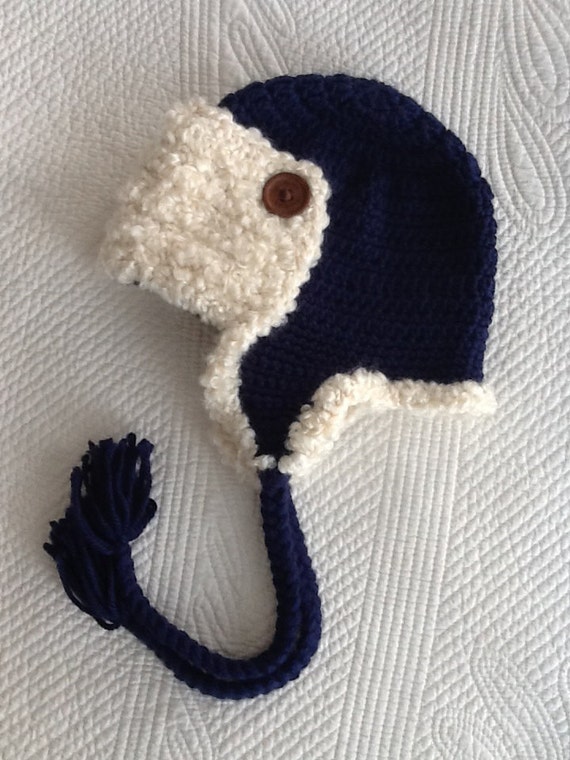 Earflaps Aviator Hat Crochet Hat - Etsy