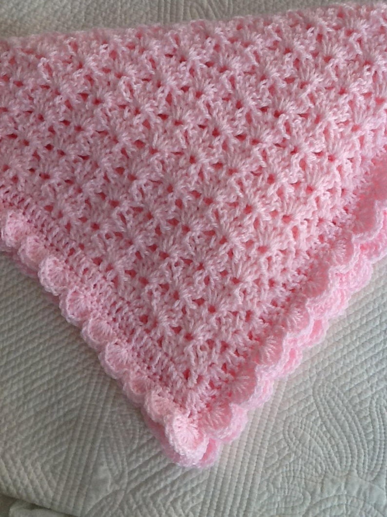 Crochet Baby Afghan Pattern, Baby Blanket Pattern, Baby Afghan Pattern, Easy Crochet Baby Afghan Pattern, Beginner Baby Blanket Pattern image 7
