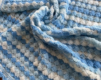 Crochet Baby Afghan Pattern, Baby Blanket Pattern, Blue Baby Afghan, Baby Afghan Pattern,  Crochet Baby Afghan Pattern, Blanket Pattern