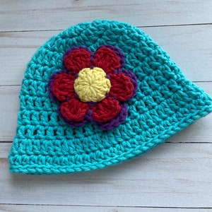 Aqua Blue Bucket Hat, Crochet Baby Hat, Newborn Hat, Baby Hat, Bucket Hat,  Baby Bucket Hat, Baby Girl Hat, Summer Sun Hat