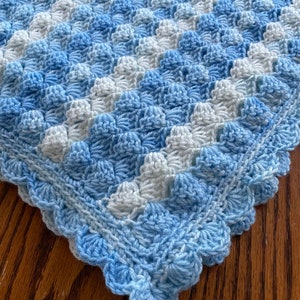 Crochet Baby Afghan Pattern, Baby Blanket Pattern, Blue Baby Afghan, Baby Afghan Pattern, Crochet Baby Afghan Pattern, Blanket Pattern image 6