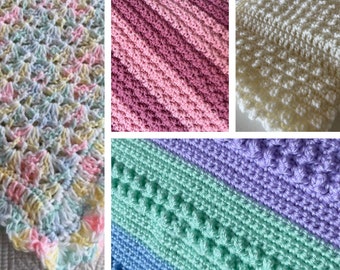 CRoChet Baby Blanket Ebook, Crochet Afghan Patterns, Crochet Baby Blanket Patterns, Baby Blanket Patterns, Preemie Baby Blanket Patterns