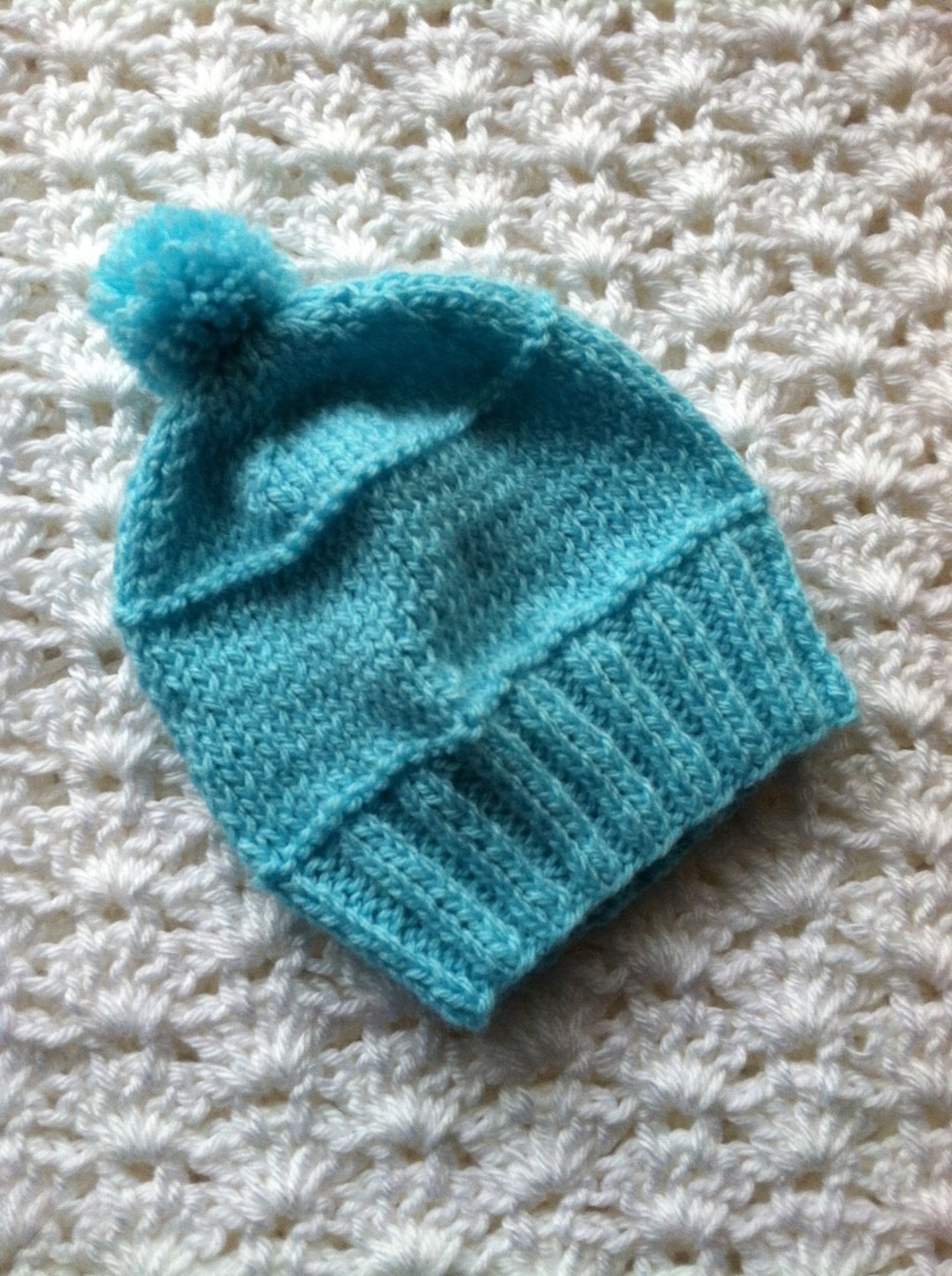 So Soft Knit Baby Boy Hat, Cozy Knitted Baby Beanie, Snuggly Hat