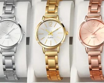 Vintage Gucci 3400L Ladies Watch Gold Tone Near Mint Preowned