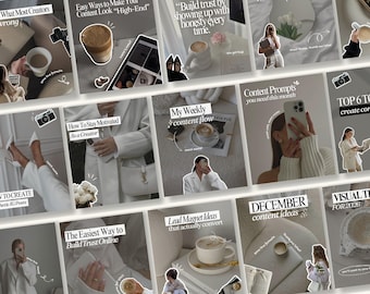 Modern Aesthetic Instagram Templates, Social Media Agency Kit, IG Carousel Posts, Coaching Instagram Templates, Storytelling Posts,SMM Viral