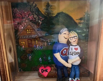 Custom Couple Figurines From Photos | Personalized Anniversary Gift | Valentines Gift | Handmade Clay