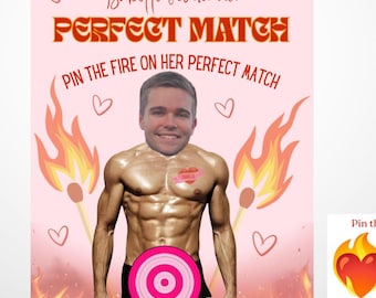 Pin the Match Game: Bachelorette Party Games