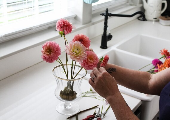 Round Metal Flower Frog Pin Holder 1 5 8 Set Of 3 Etsy etsy