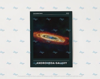 Andromeda Galaxy Print, Milky Way Neighbor Poster, Space Wall Art, Astronomy Gift for Him, Night Sky Decor, Science Print, Digital Download