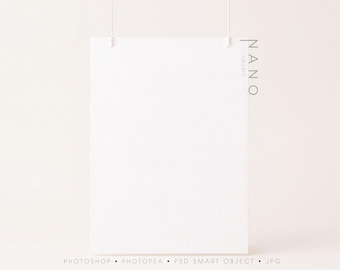 18x24 Sign Mockup | Simple Wedding Sign Mockup | Minimal Seating Chart Mockup | Hanging Welcome Sign | Editable Rope, Background | JPG PSD