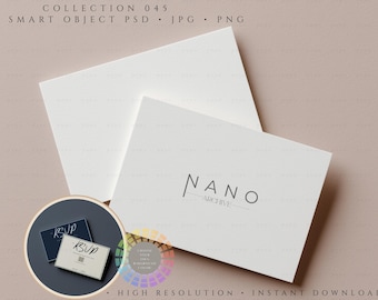 5x7 Landschaft Karte Mockup PSD Doppel Briefpapier Display Ästhetische Hintergrundfarbe Digital Ästhetisch Hochzeitseinladung Mockup JPG PNG