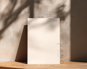 Vertikale Karte Mockup PSD Einladung Mockup Texturpapier Briefpapier Ästhetische Minimalistische Karte Vorschau Porträt Karte Mockup Neutrale Karte