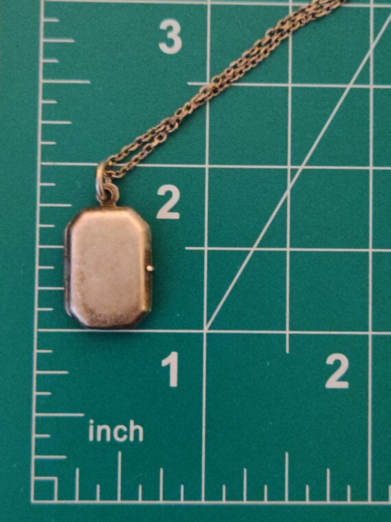 Vintage Sterling Silver Octagonal Rectangle Locke… - image 18