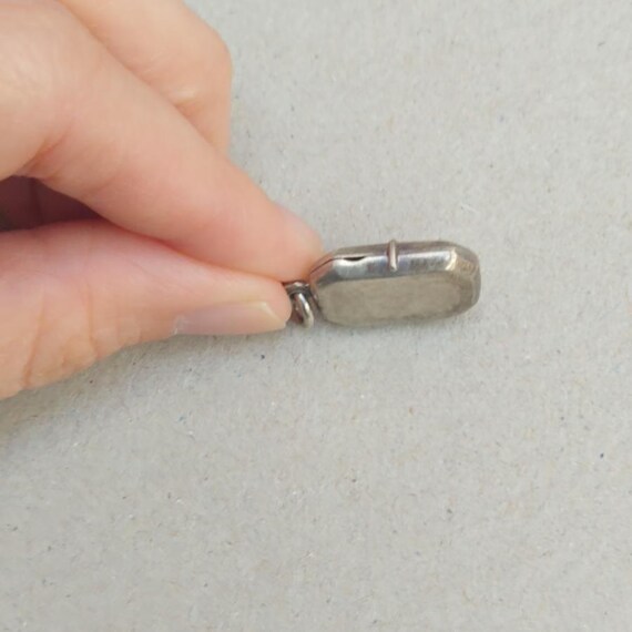 Vintage Sterling Silver Octagonal Rectangle Locke… - image 14